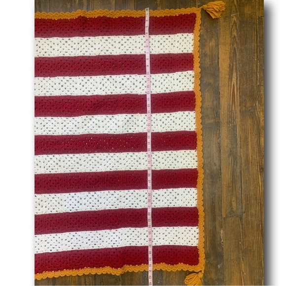 Old Glory 🇺🇸 Handcrafted Vintage Blanket - Picture 8 of 13